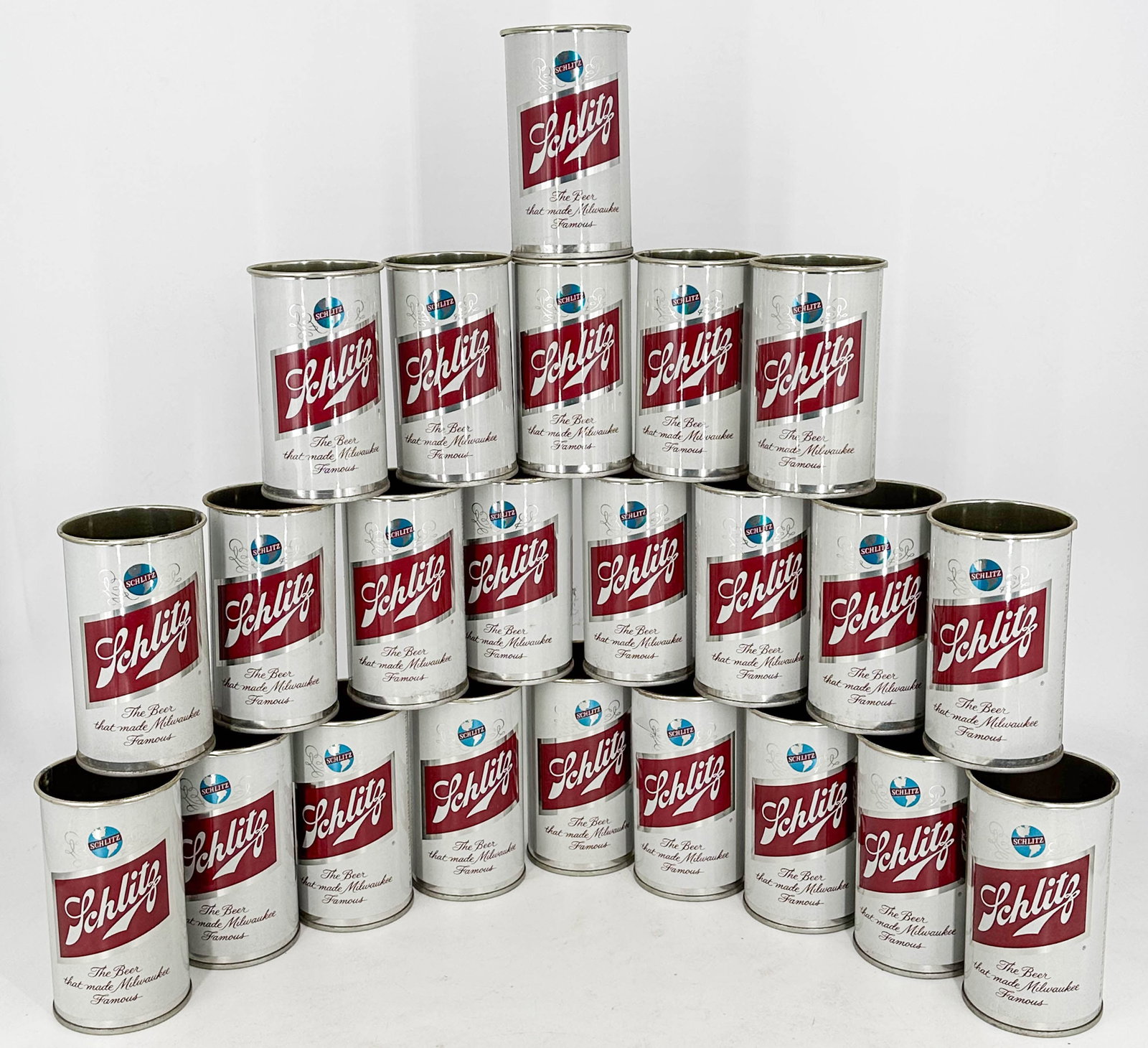 Assortment of 23 Vintage Schlitz Beer Cans (1 of 6)