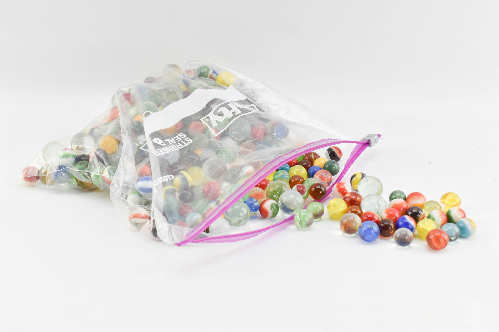 Large Bag Vintage Glass Marbles (1 of 6)