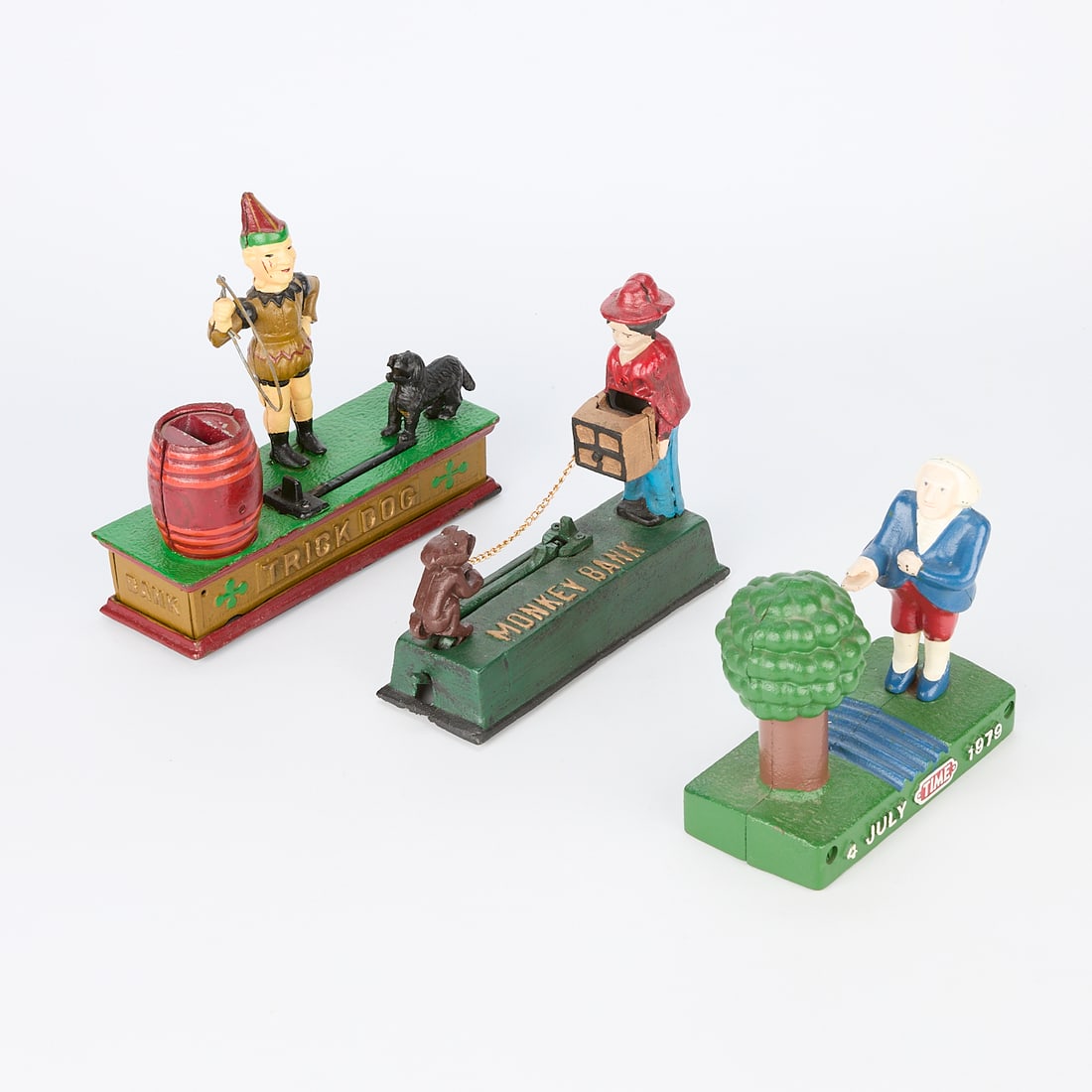 3 Cast Iron Novelty Banks (1 of 10)