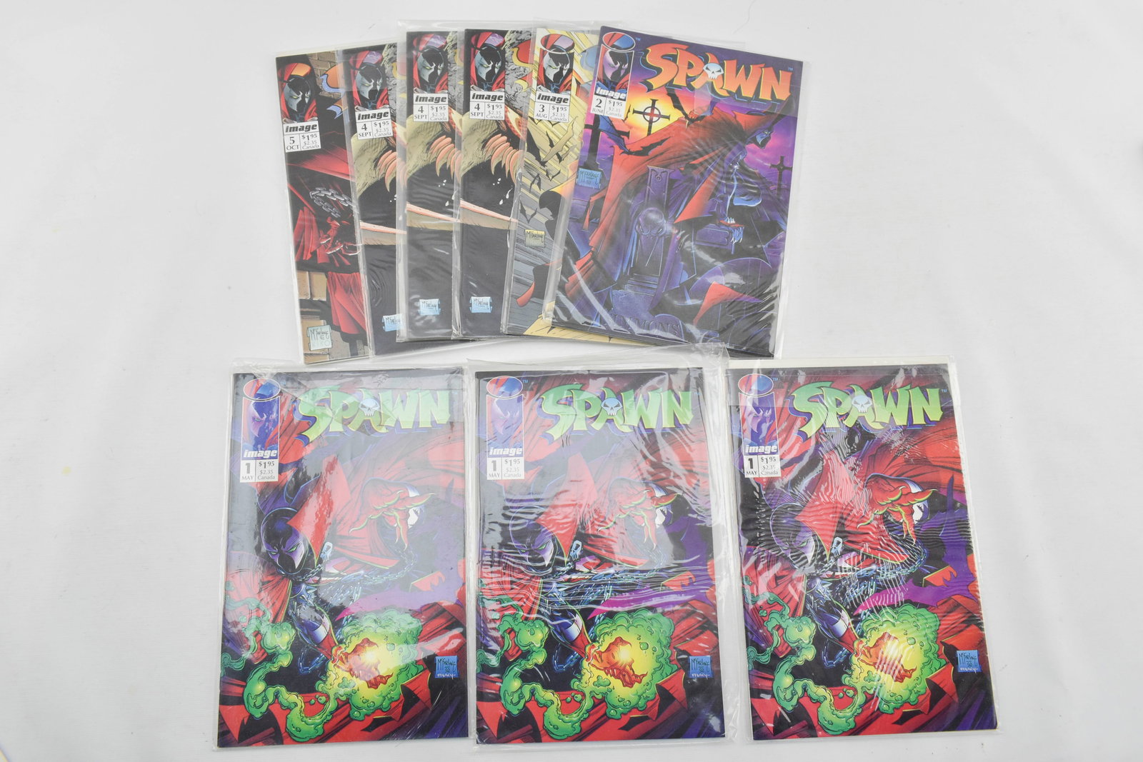 Image Comics "Spawn" Issues 1-5, Duplicates, 9 Issues Total (1 of 6)