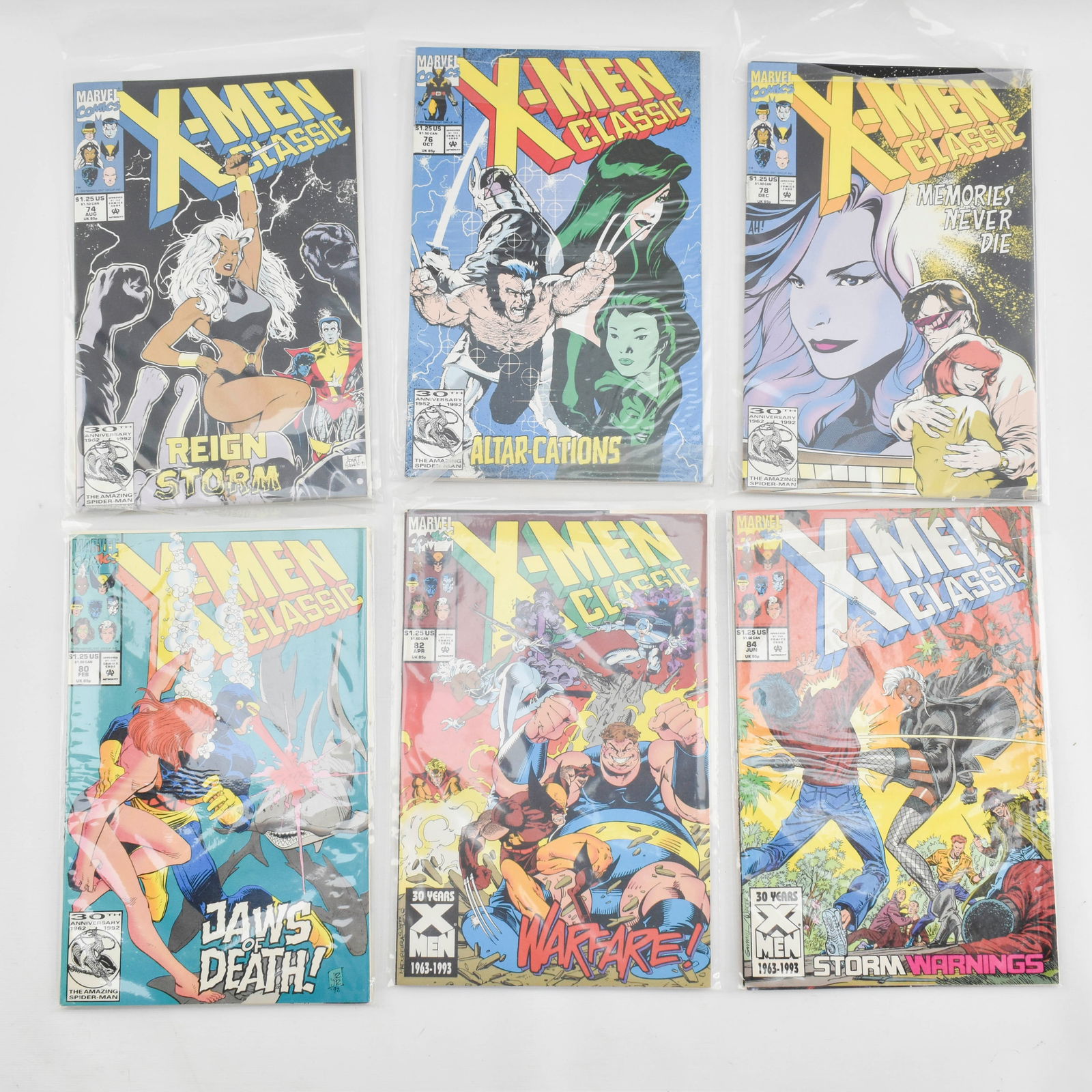12 Marvel Comics "X-Men Classic", Issues 73-84 (1 of 2)