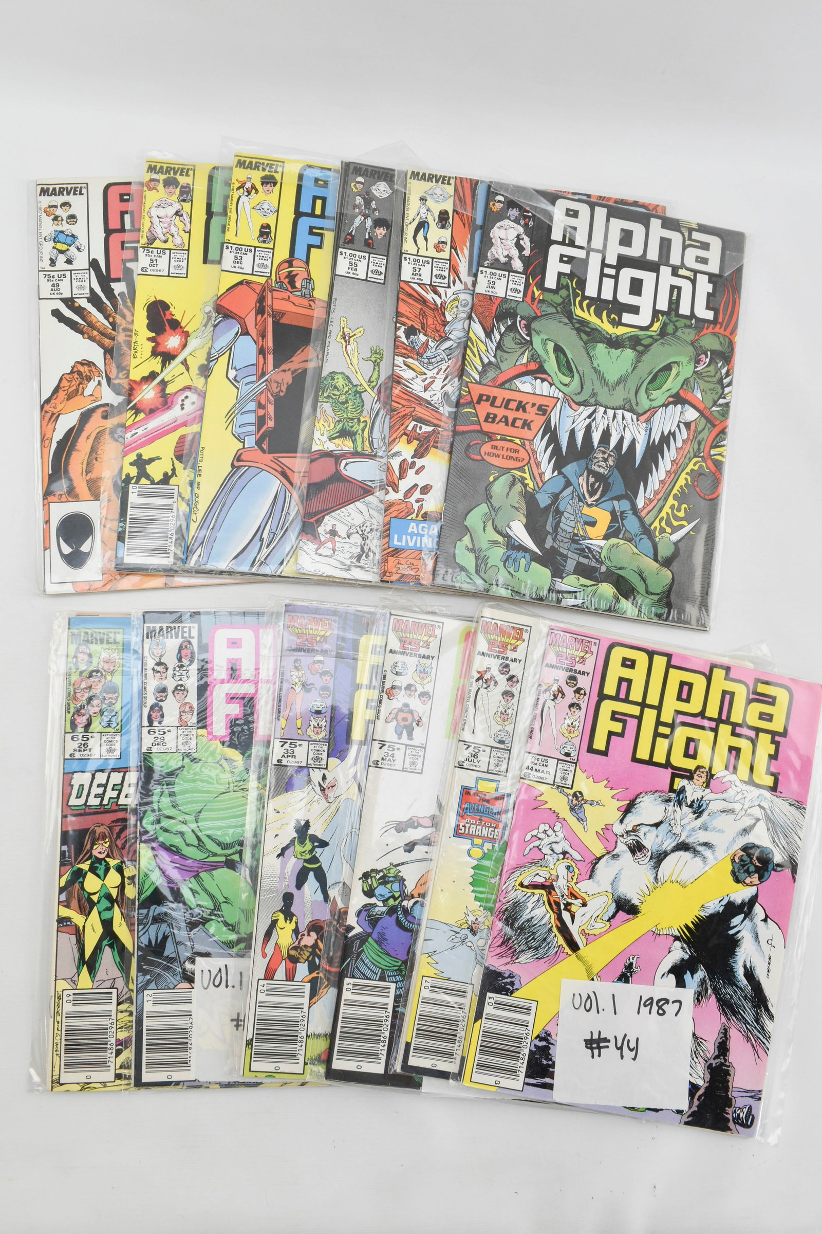 24 Issues Marvel Comics "Alpha Flight" Incl no. 33 (1 of 13)