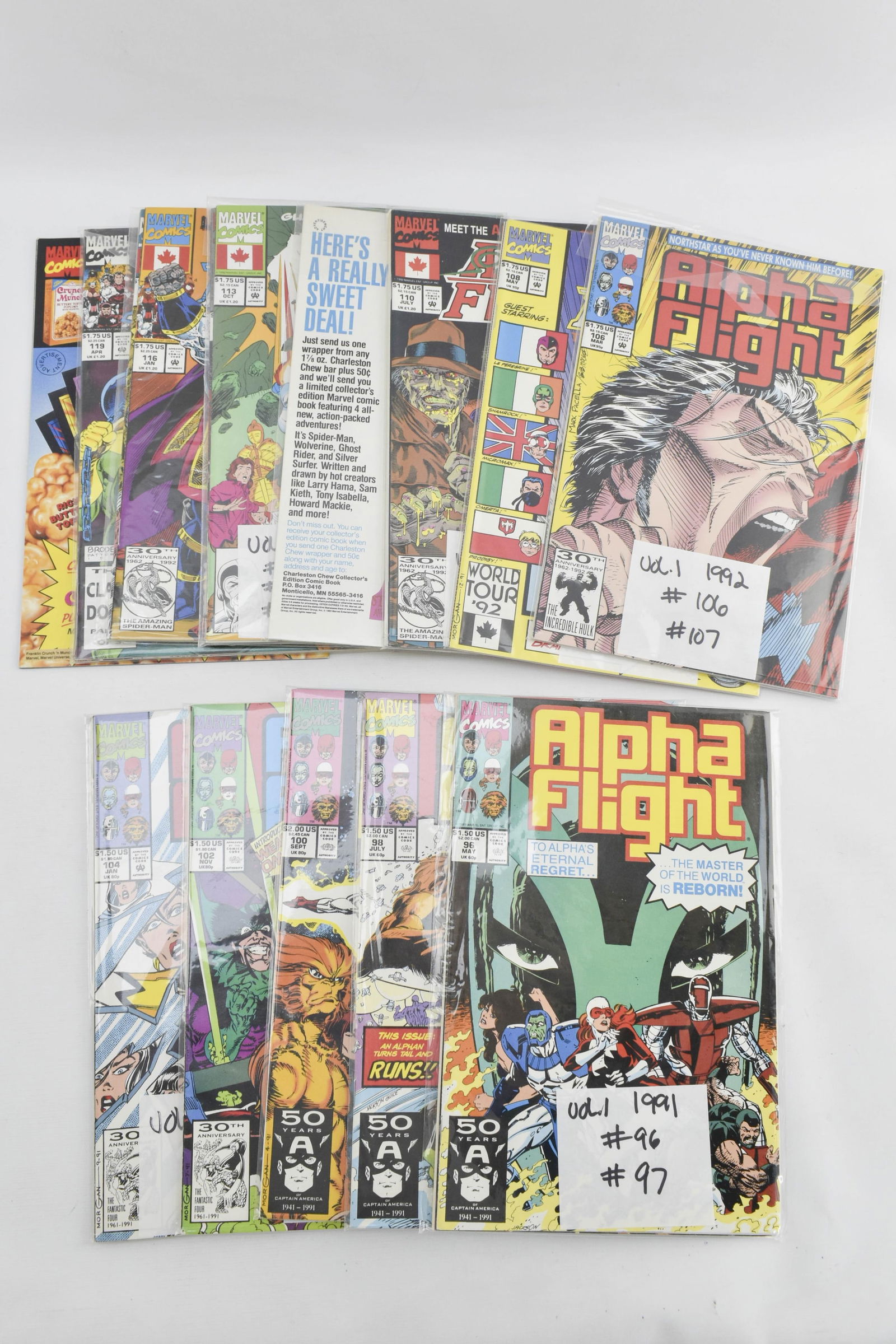 27 Marvel Comics "Alpha Flight" Issues 96-122 (1 of 9)