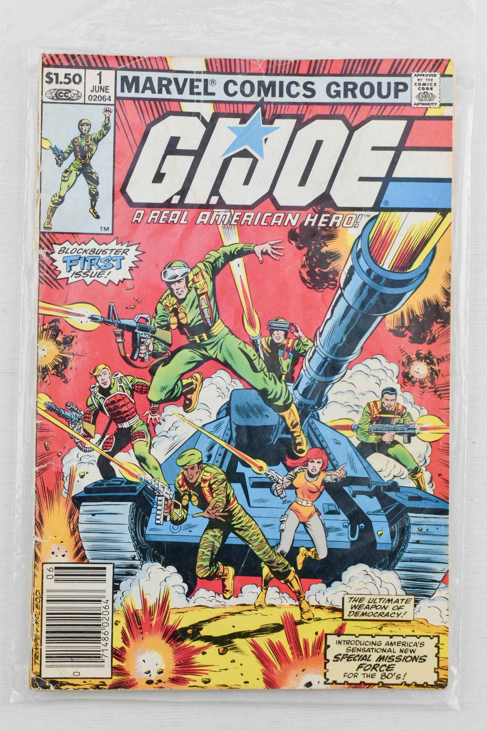 Marvel "G.I. Joe: A Real American Hero" Issue No.1 (1 of 10)