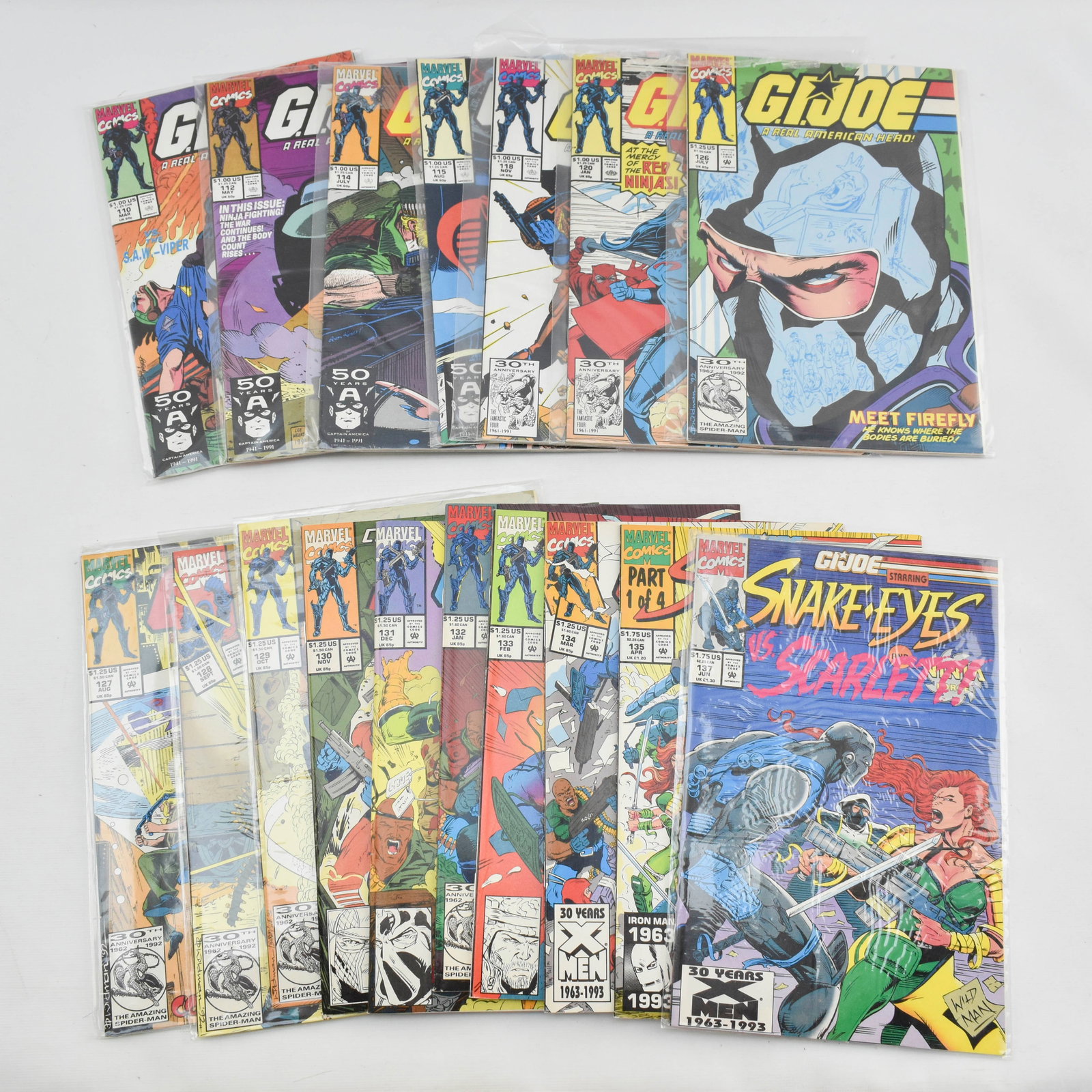 Grp 23 Marvel Comics "G.I. Joe: a Real American Hero" (1 of 8)