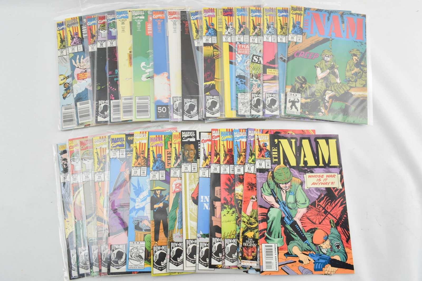 Grp 34 Marvel Comics "The 'Nam" Issues 48-82 (1 of 9)