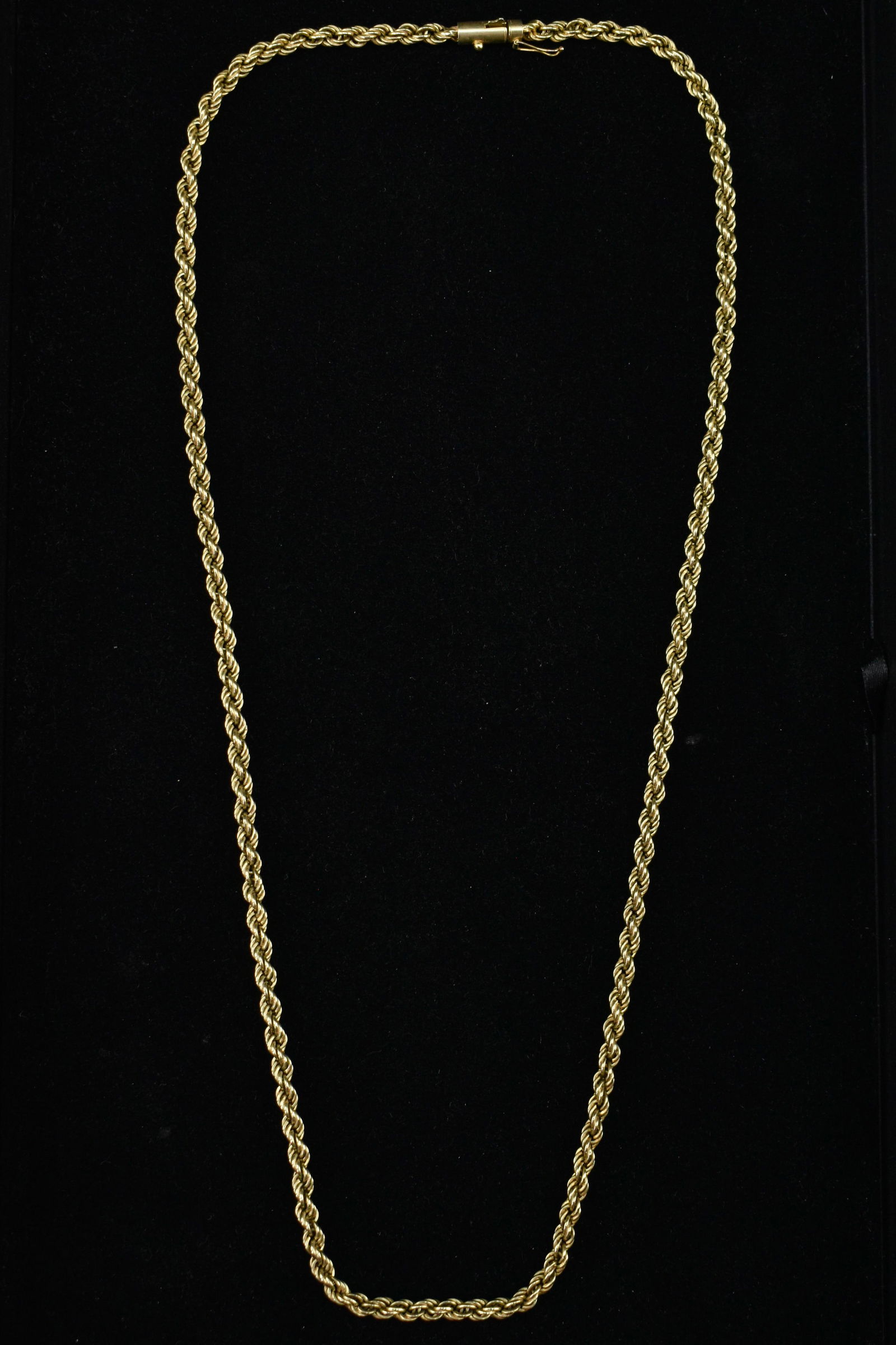 Italian 14K Gold Hollow Rope Necklace (1 of 4)