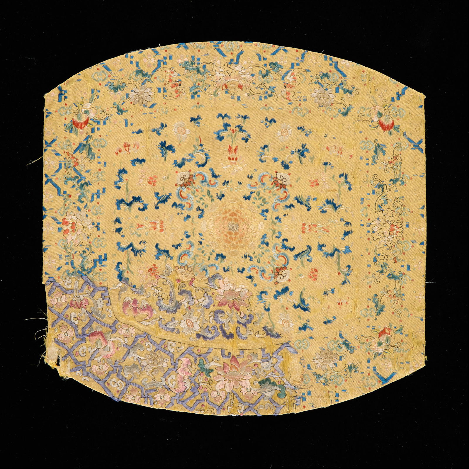 Chinese Qianlong Embroidered Panel (1 of 3)