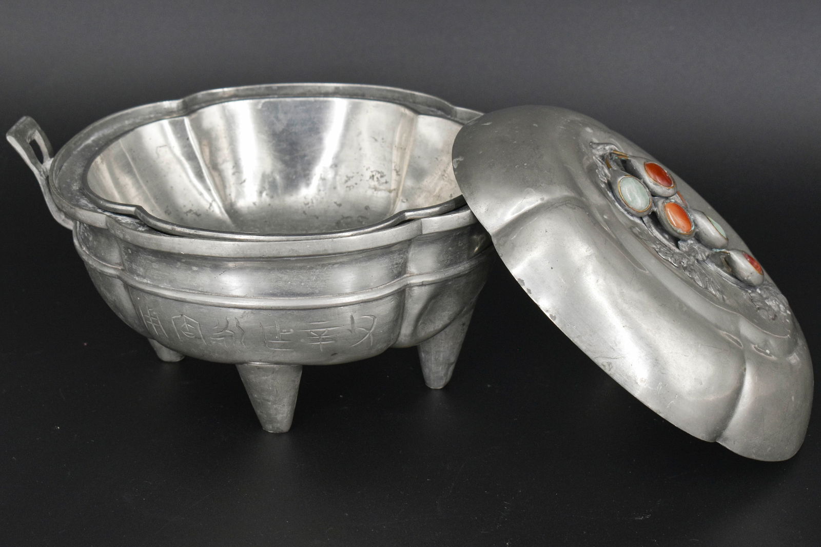 Chinese Pewter Tureen (1 of 9)