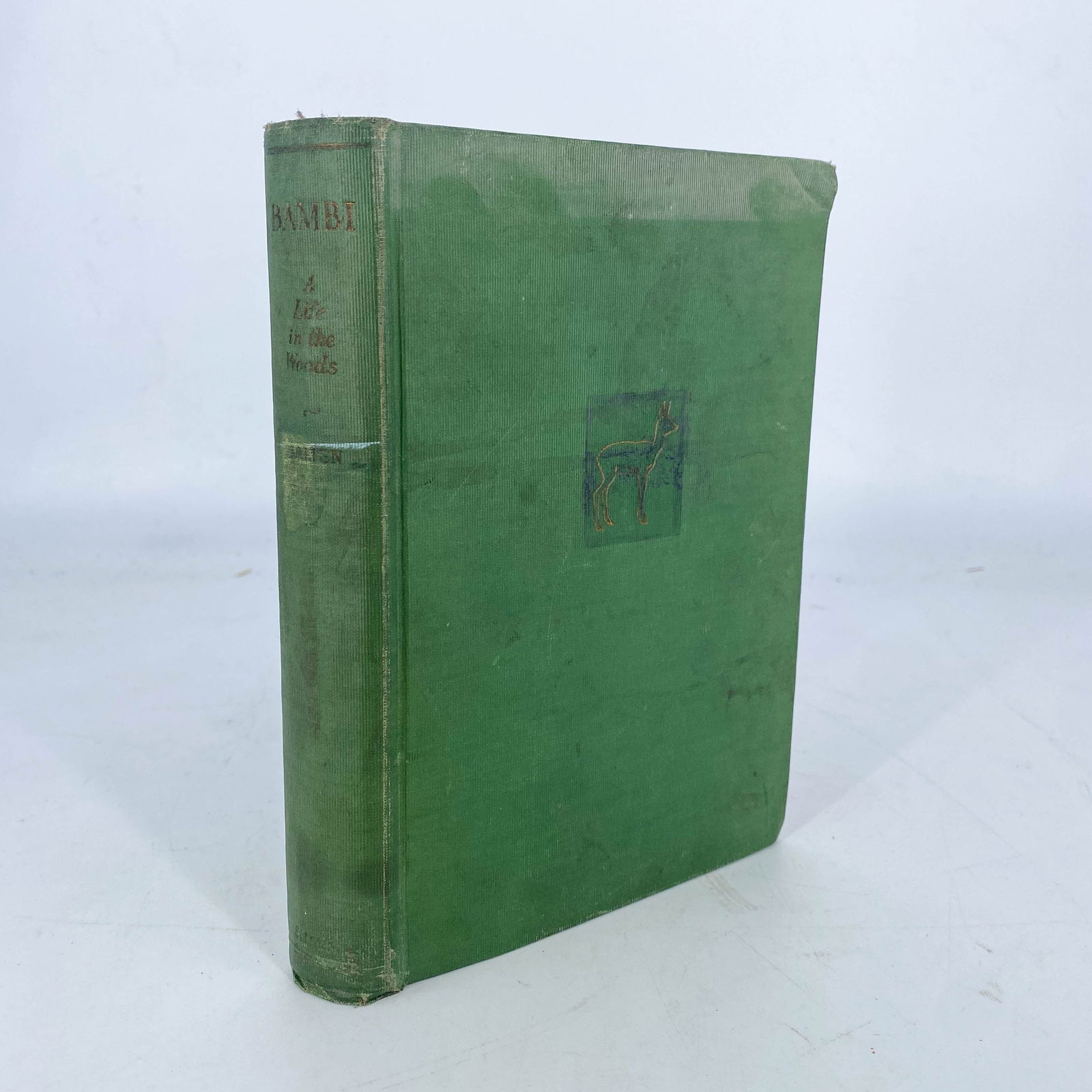 Bambi by Felix Salten, 1928 Illustrated 1st American Printing: Bambi: A Life in the Woods by Felix Salten. Simon and Schuster NY 1928. First American printing. Illustrated by Kurt Wiese. Green clothbound hardcover, no dust jacket.