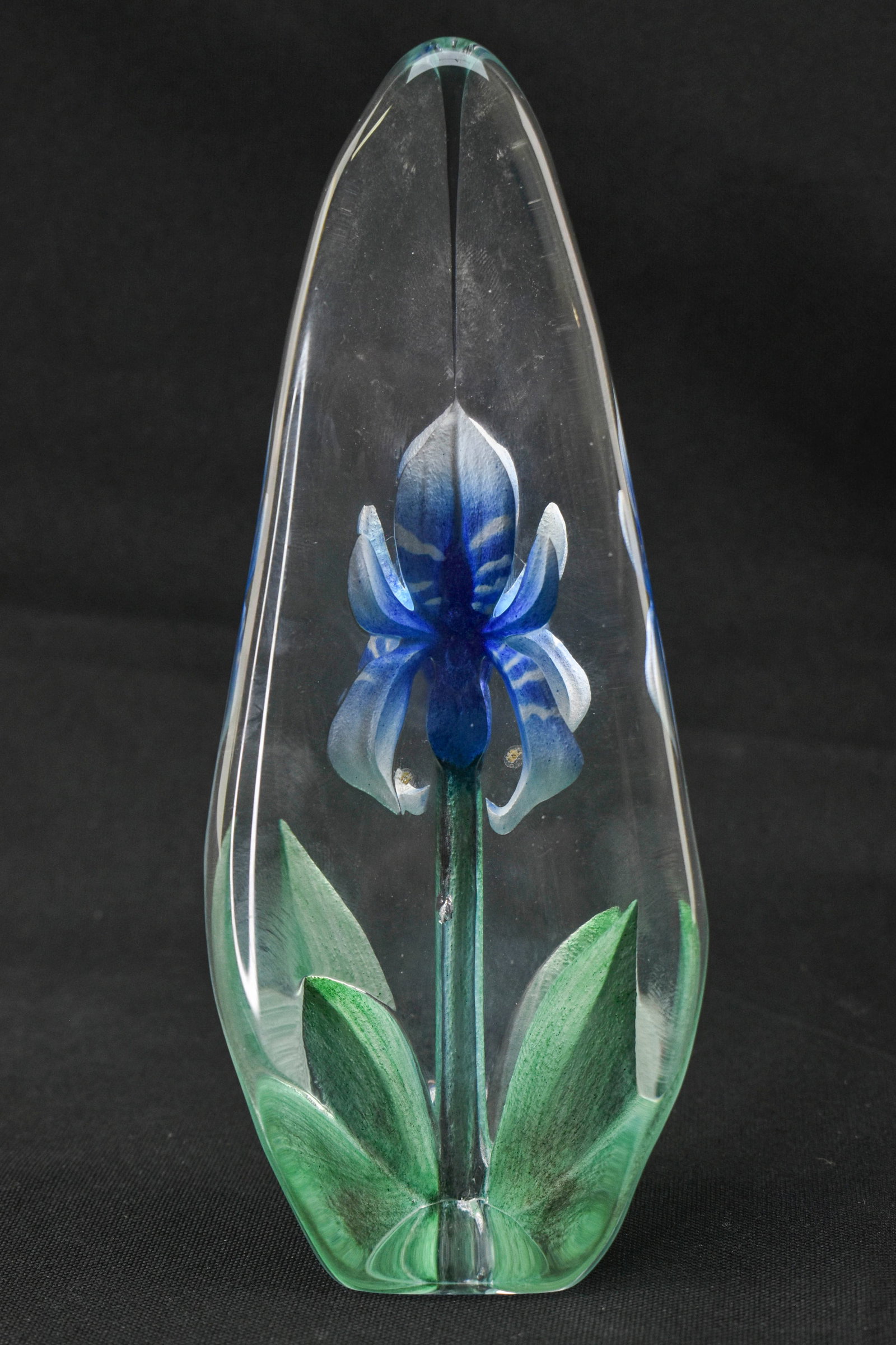 Maleras Crystal Flower Paperweight, Mats Jonasson (1 of 6)