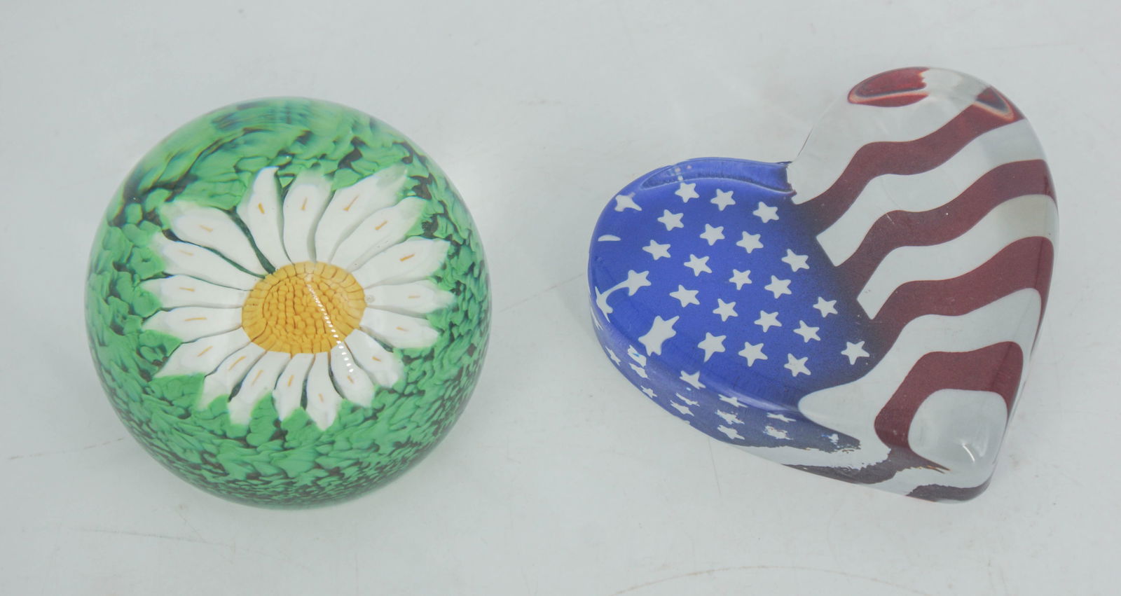 2 Glass Paperweights, 1 Fenton (1 of 4)