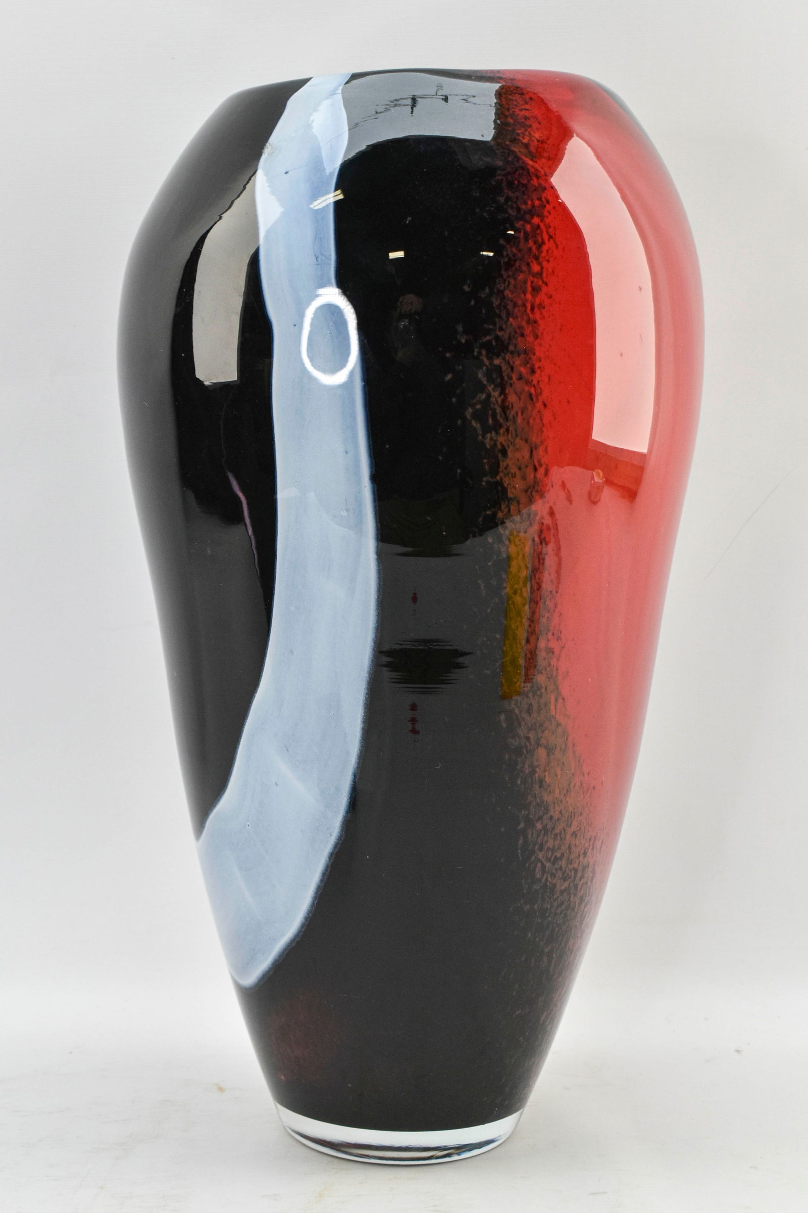 Large Glass Nuvo Signed Lithuanian Art Glass Vase (1 of 7)