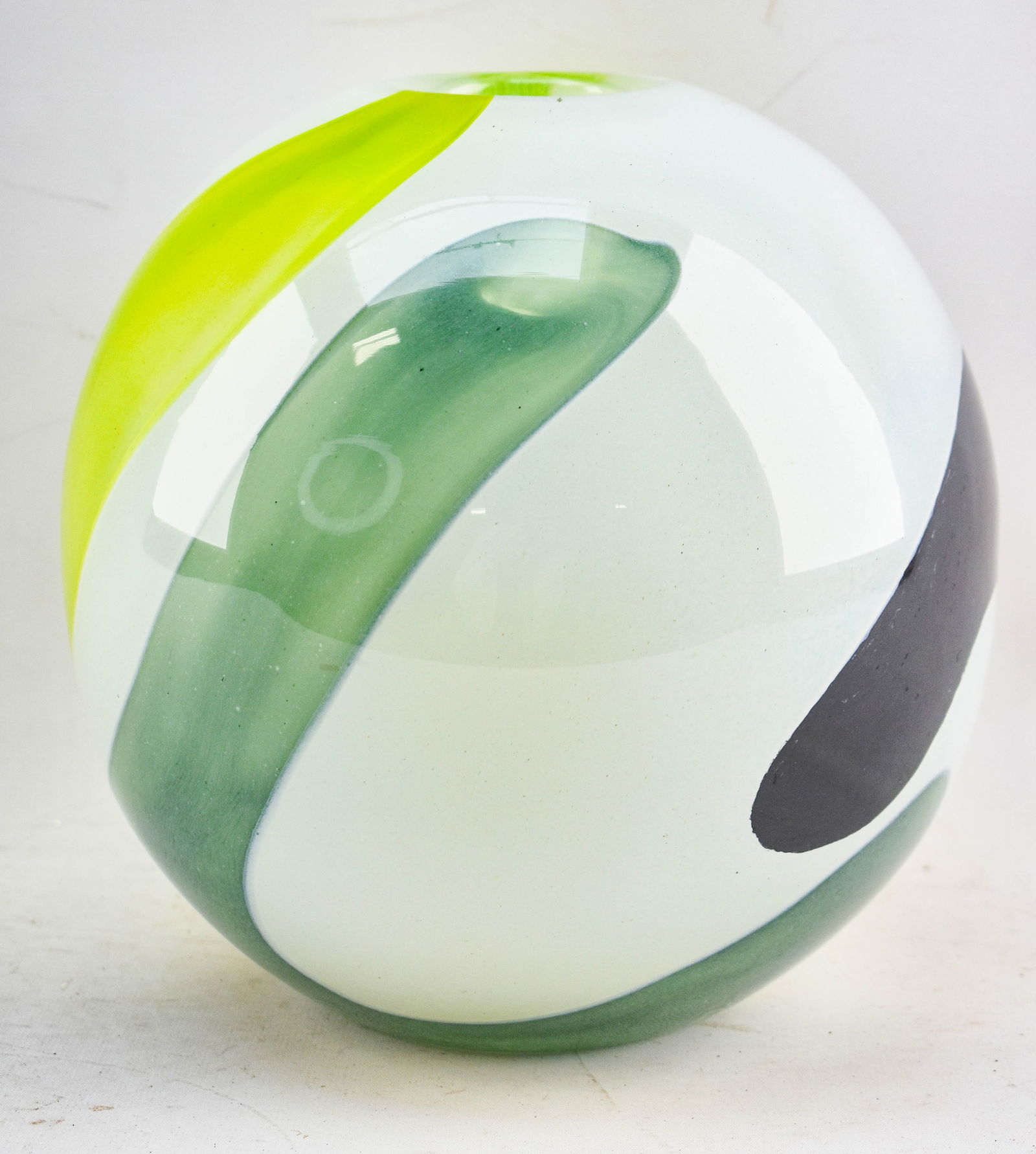 Large Spherical Art Glass Vase (1 of 5)