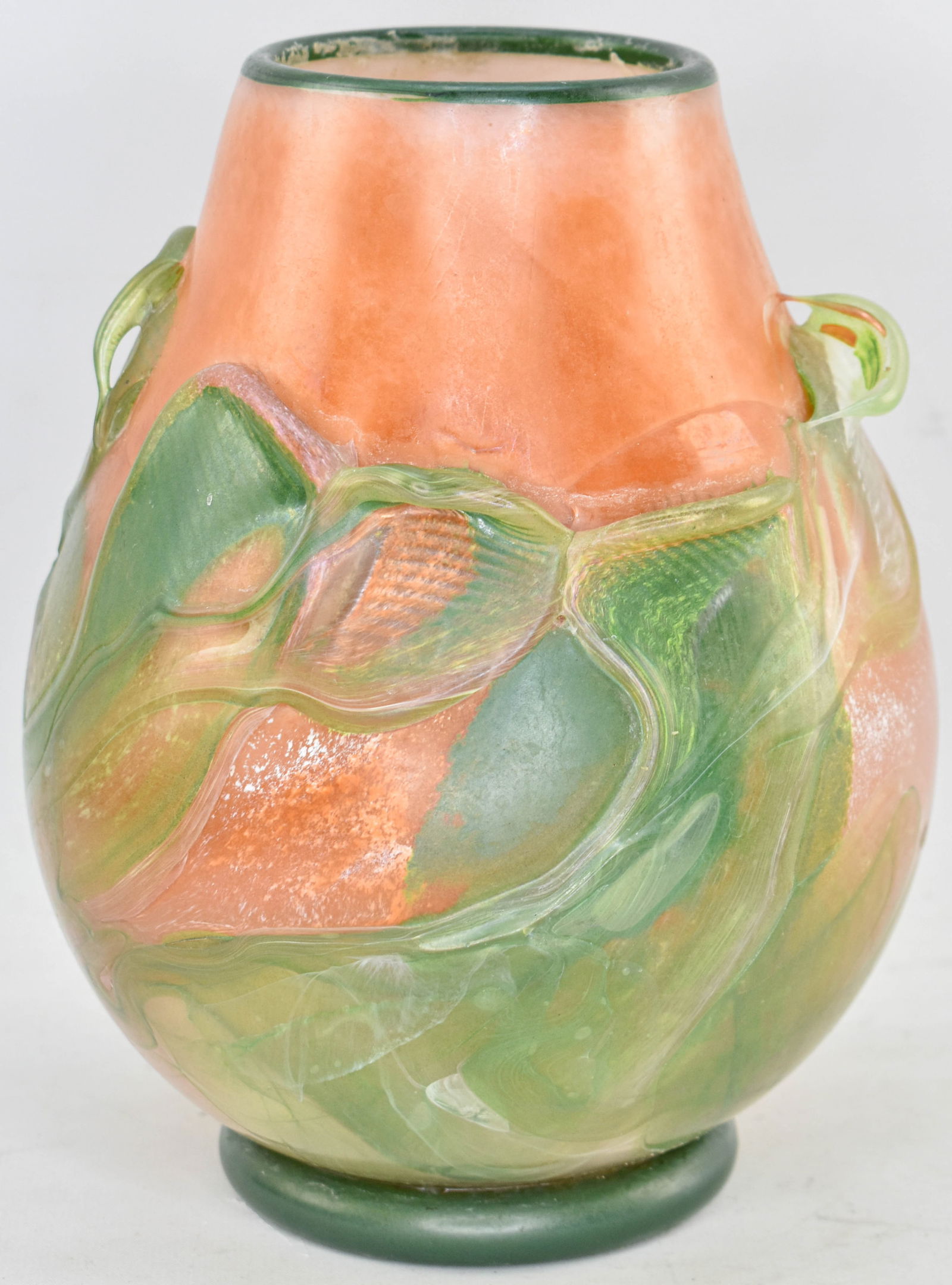 2001 Verrerie D'Art Eze Village Glass Vase (1 of 10)