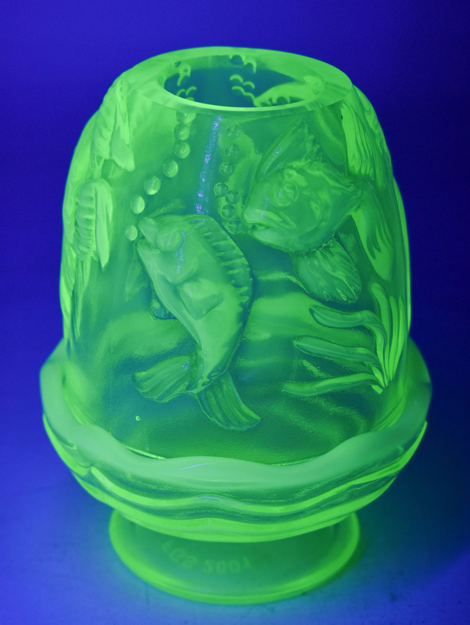 Fenton Vaseline Glass Covered Votive (1 of 7)