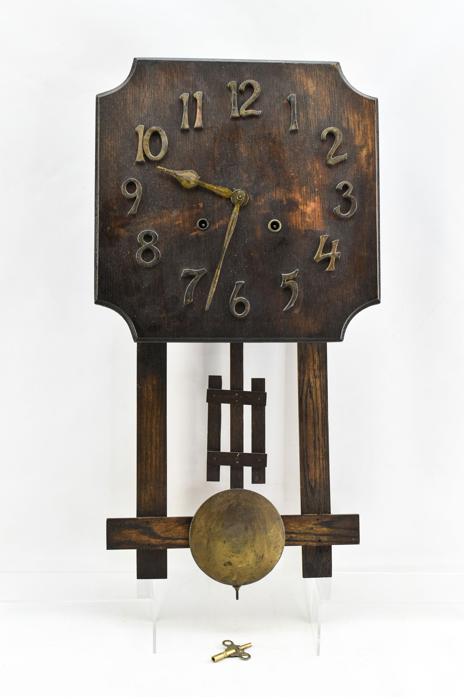 W.M. Gilbert Mission Oak Wall Clock (1 of 8)