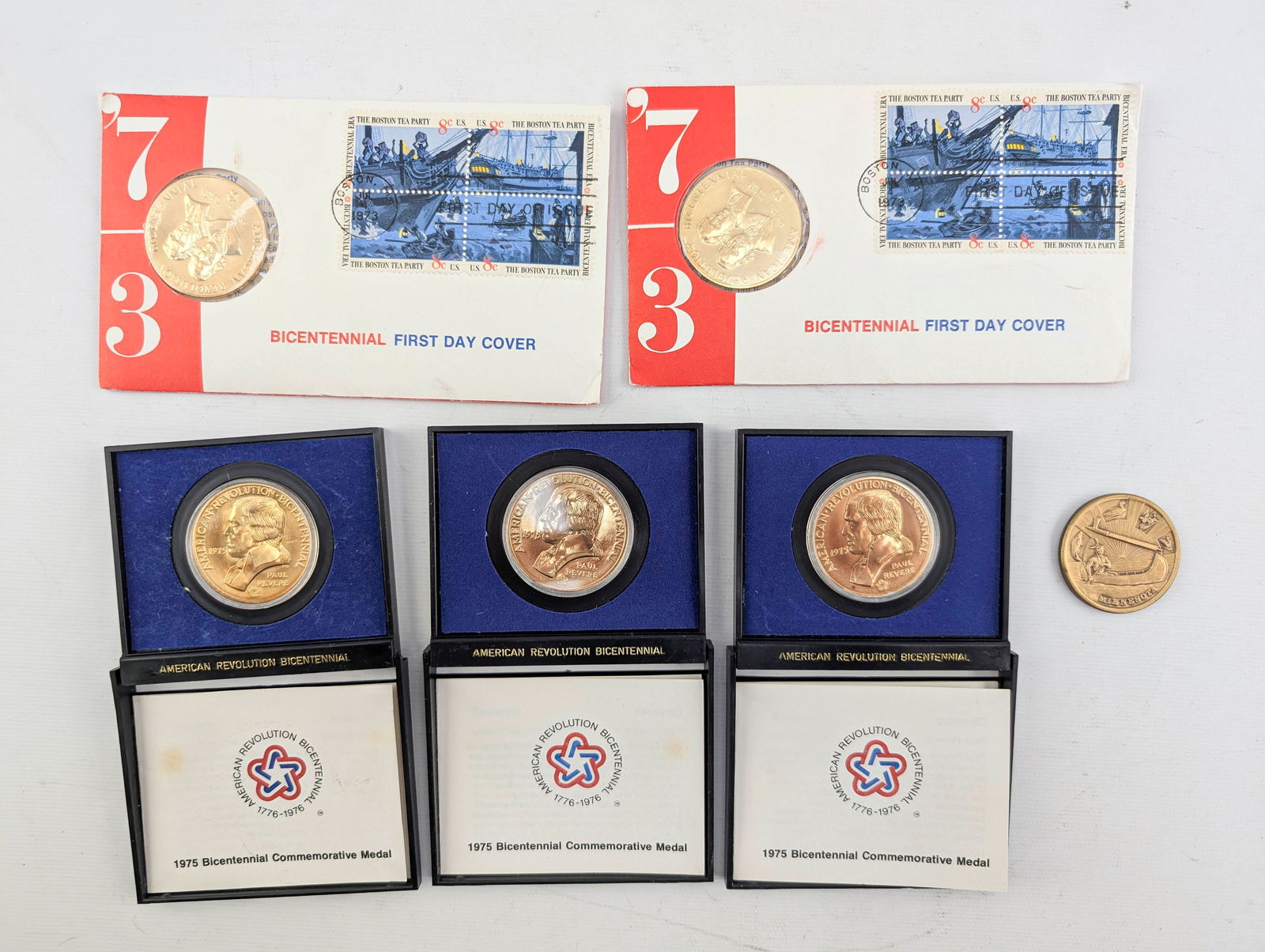 6 Bicentennial Commemorative Medals/Coins (1 of 16)