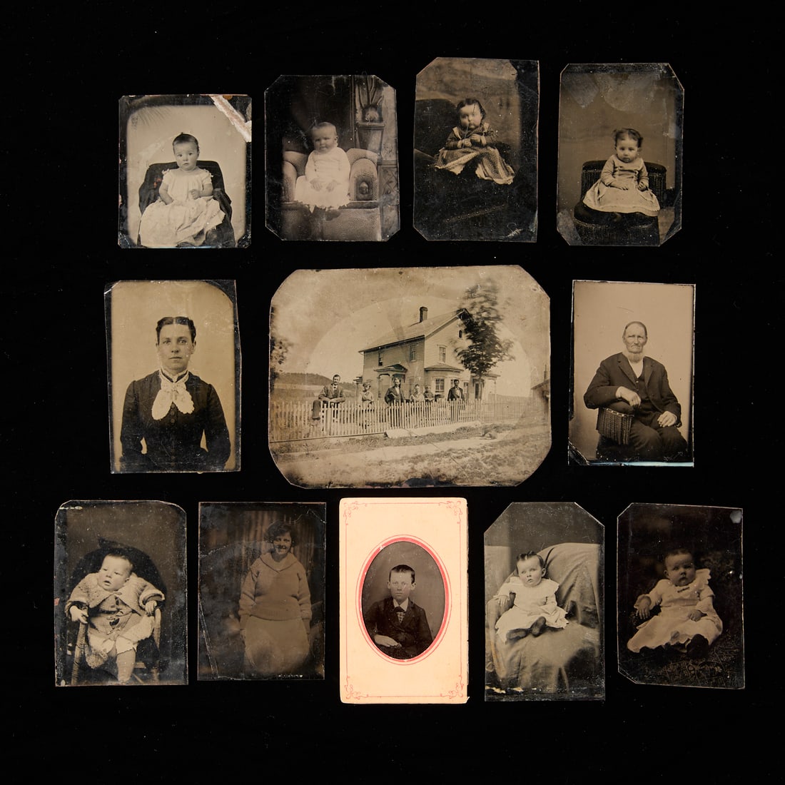 12 Antique Tintype Photographs (1 of 7)