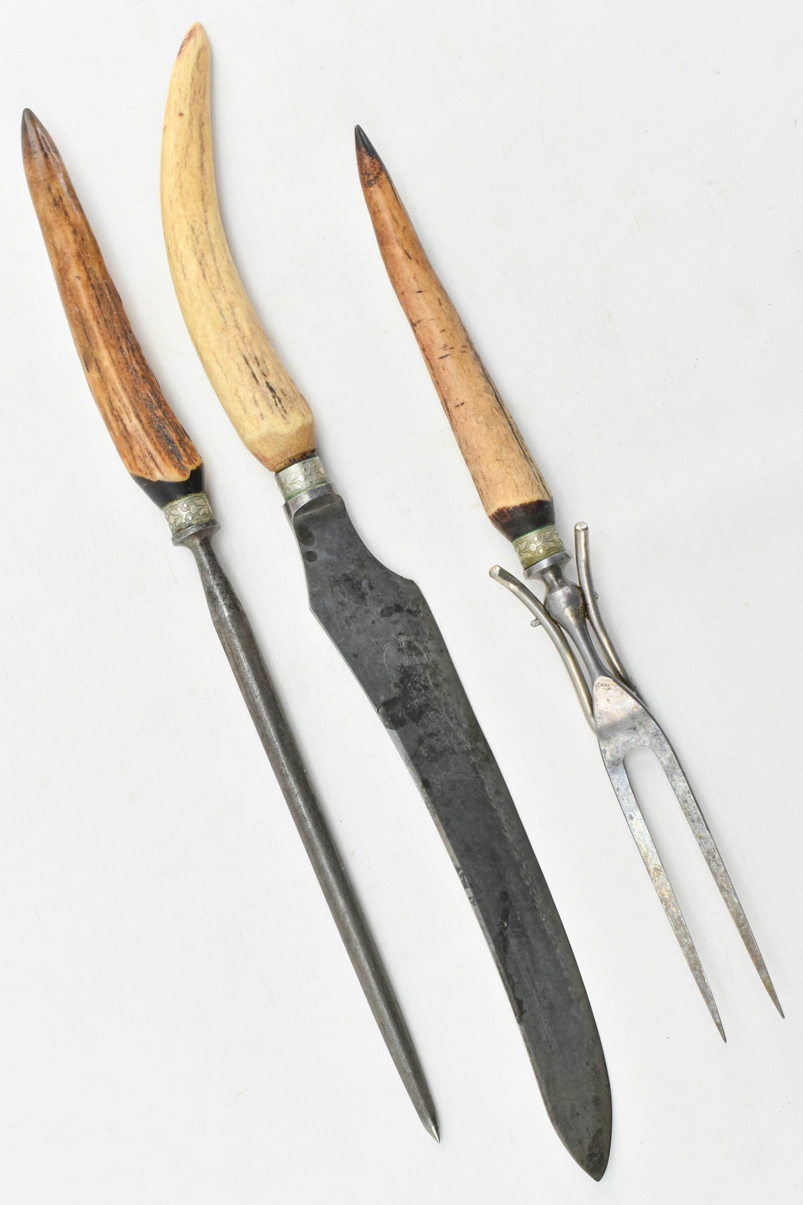 Putnam Cutlery Co. Antler or Horn Handled Utensils (1 of 5)