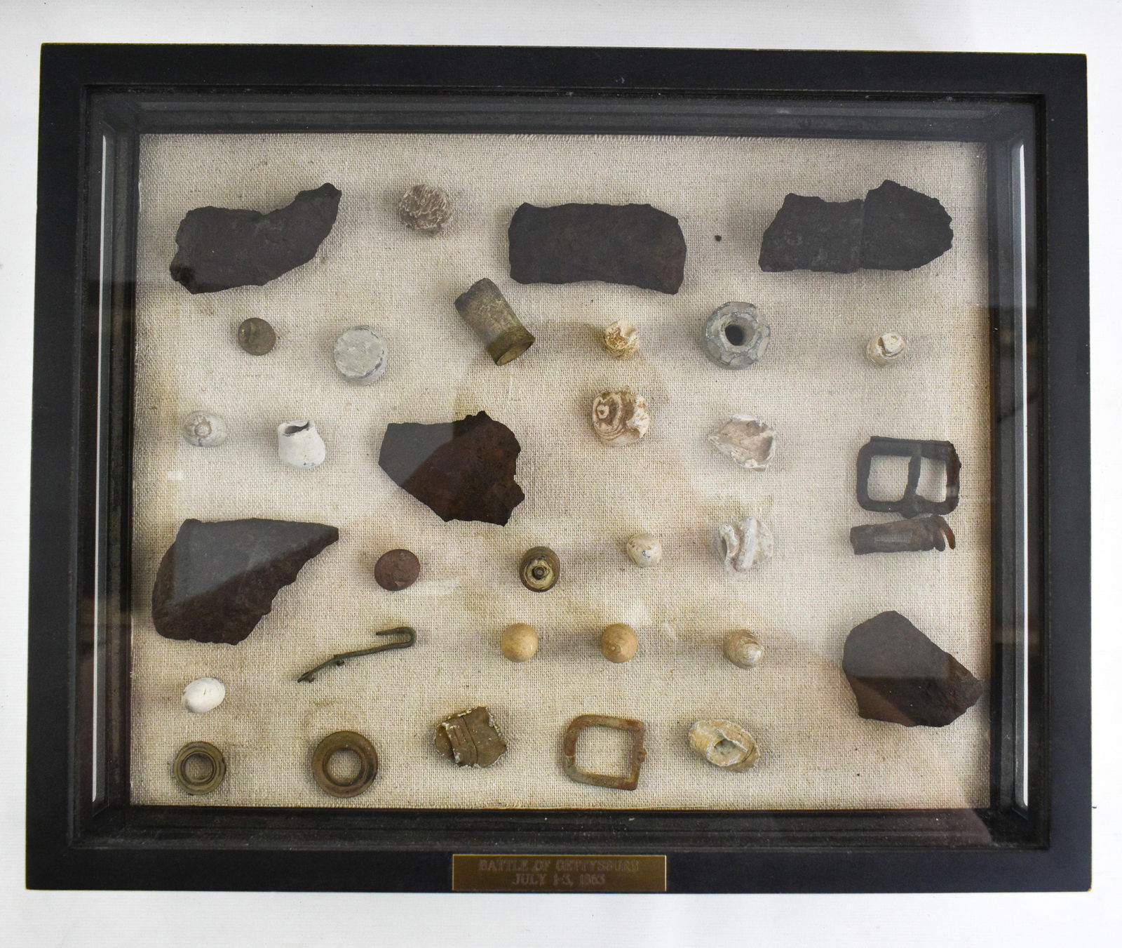 Collection of Battle of Gettysburg Relics With Documentation, Civil War (1 of 17)