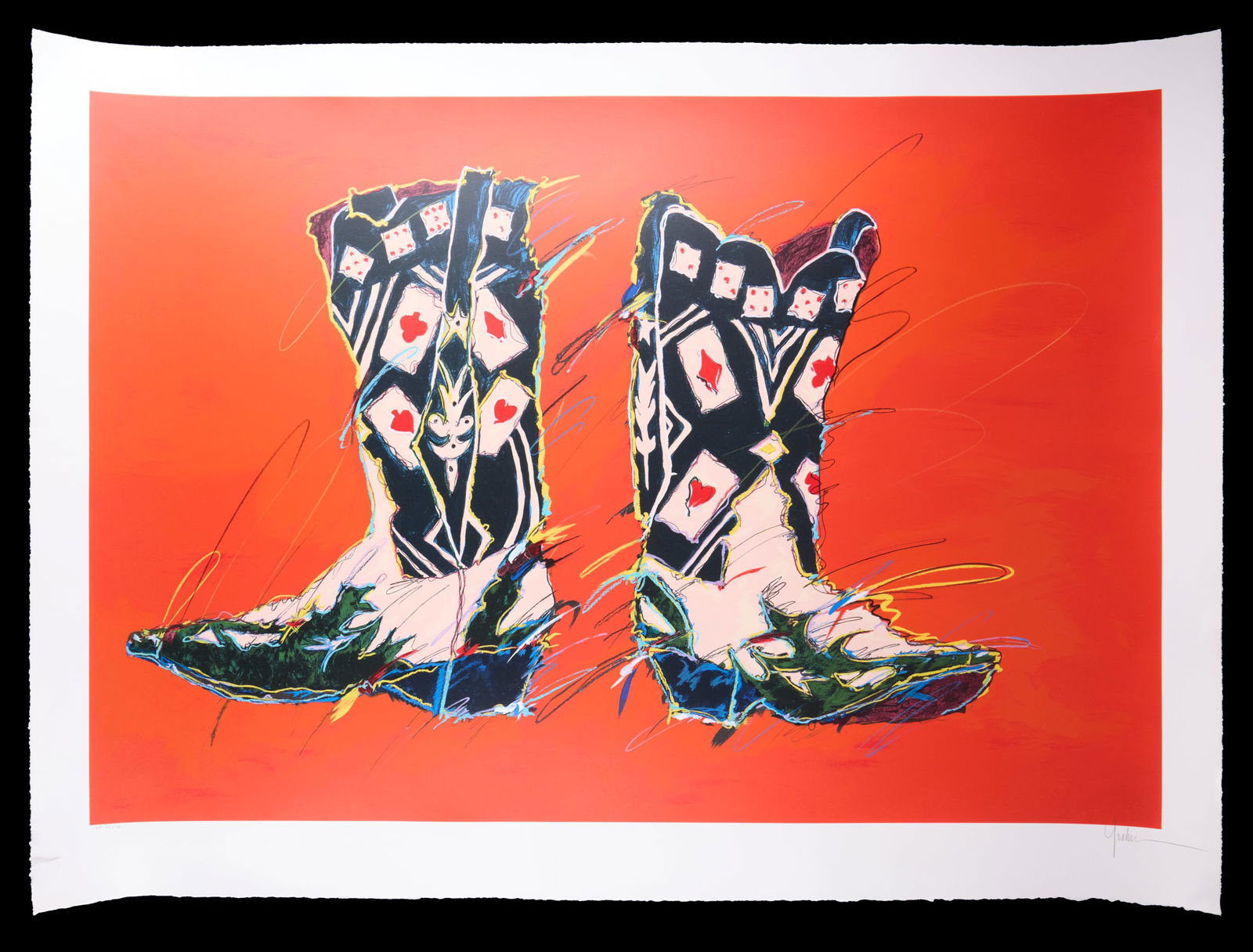 Kim Yoakum "The Gambler" S/N AP Serigraph (1 of 5)