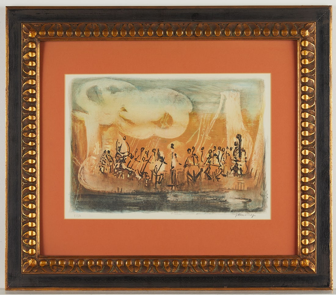 Joseph Kossonogi "Orchestra" Lithograph ca. 1970 (1 of 8)