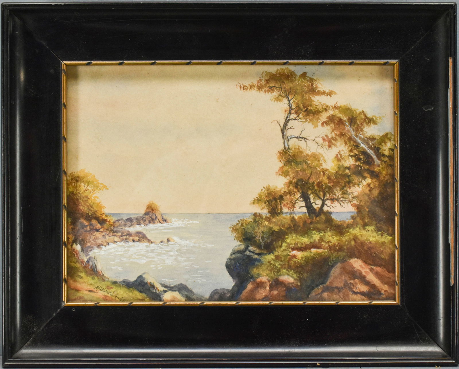 Watercolor Painting Signed Madaline Schmidt (1 of 5)