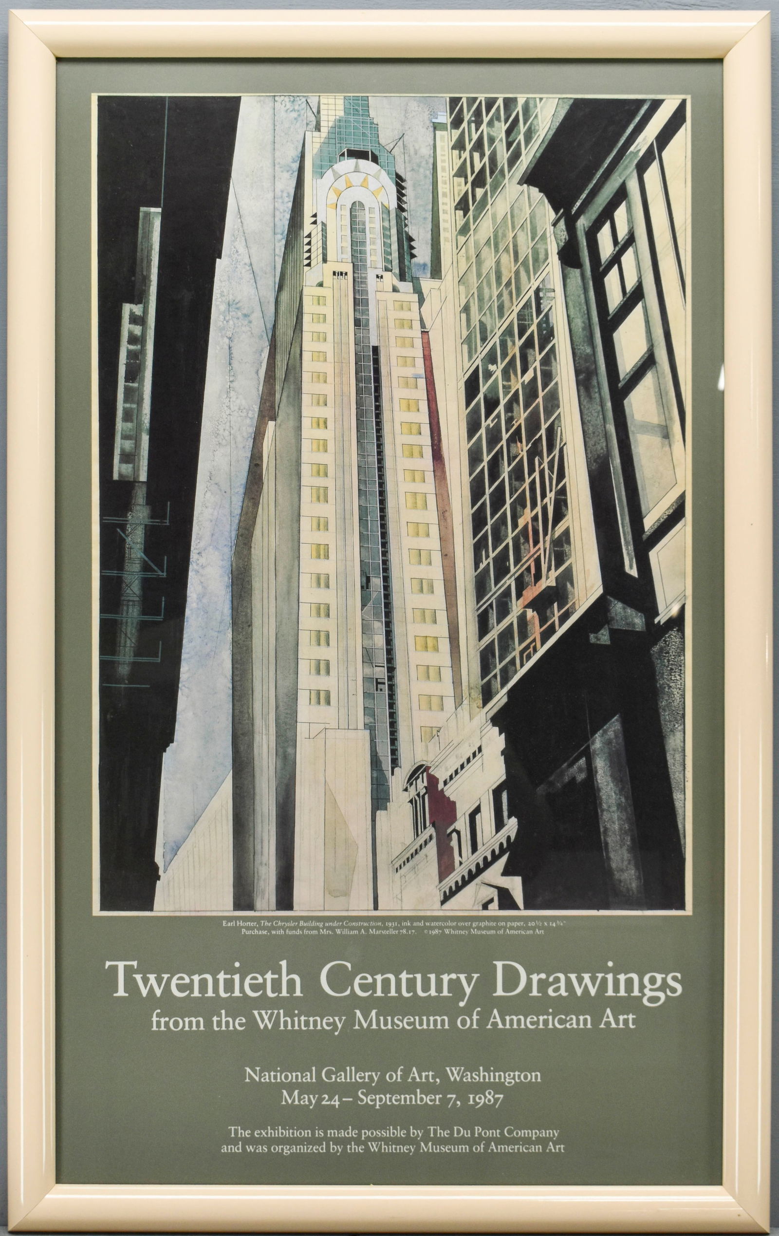 Whitney Museum Poster, "Twentieth Century Drawings" (1 of 4)
