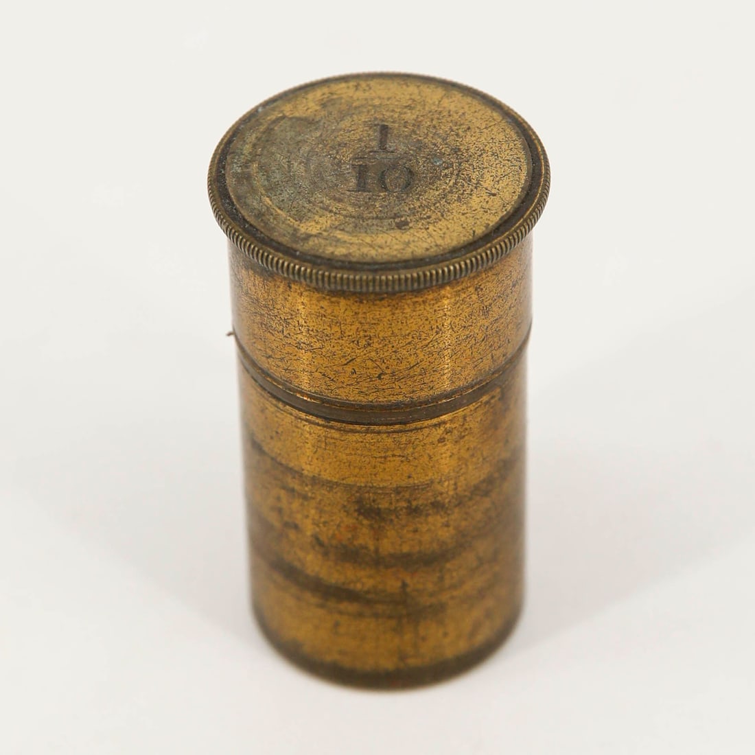 Early 1/10 in. Brass Microscope Objective (1 of 6)