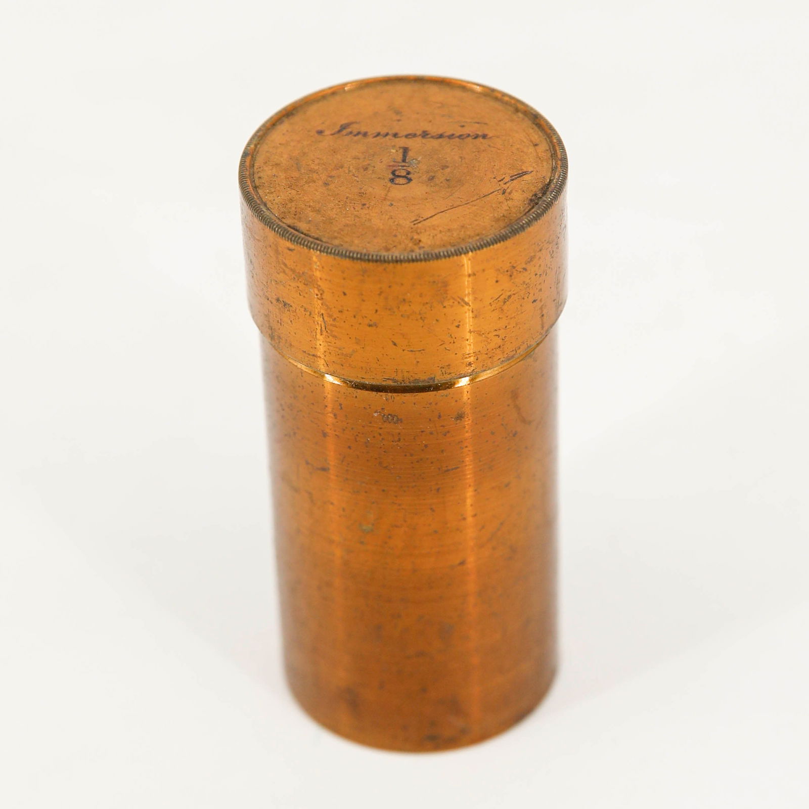 Early Brass 1/8 in. Microscope Objective by Tolles (1 of 8)