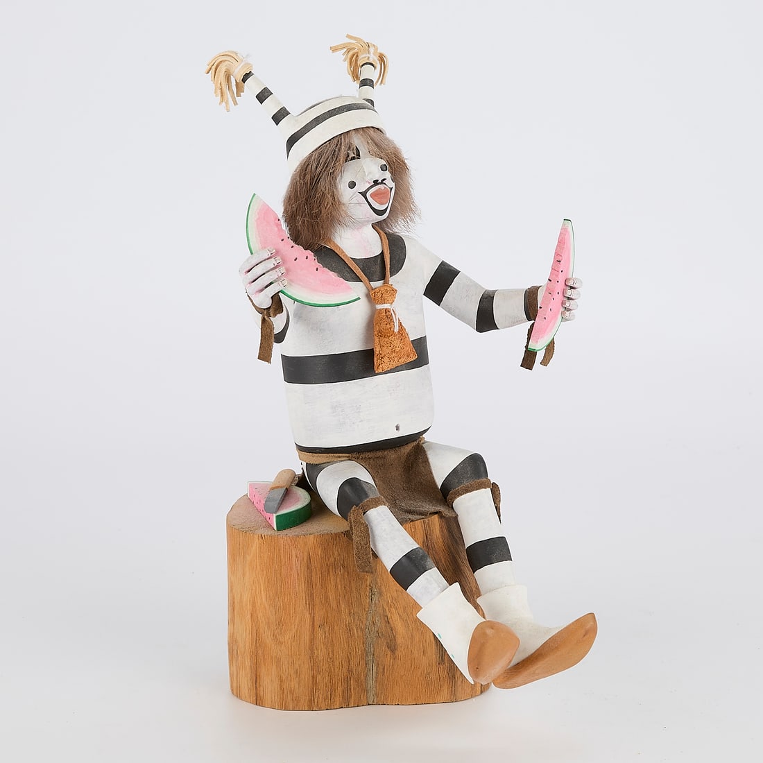 Manuel Cleveland "Hano Clown" Hopi Kachina Carving (1 of 5)