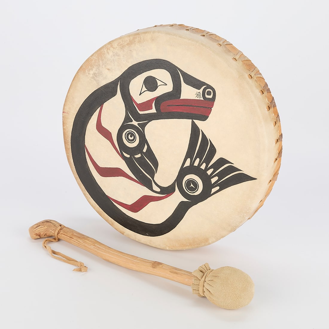 Nick Vonda III Tlingit Seal Drum (1 of 8)