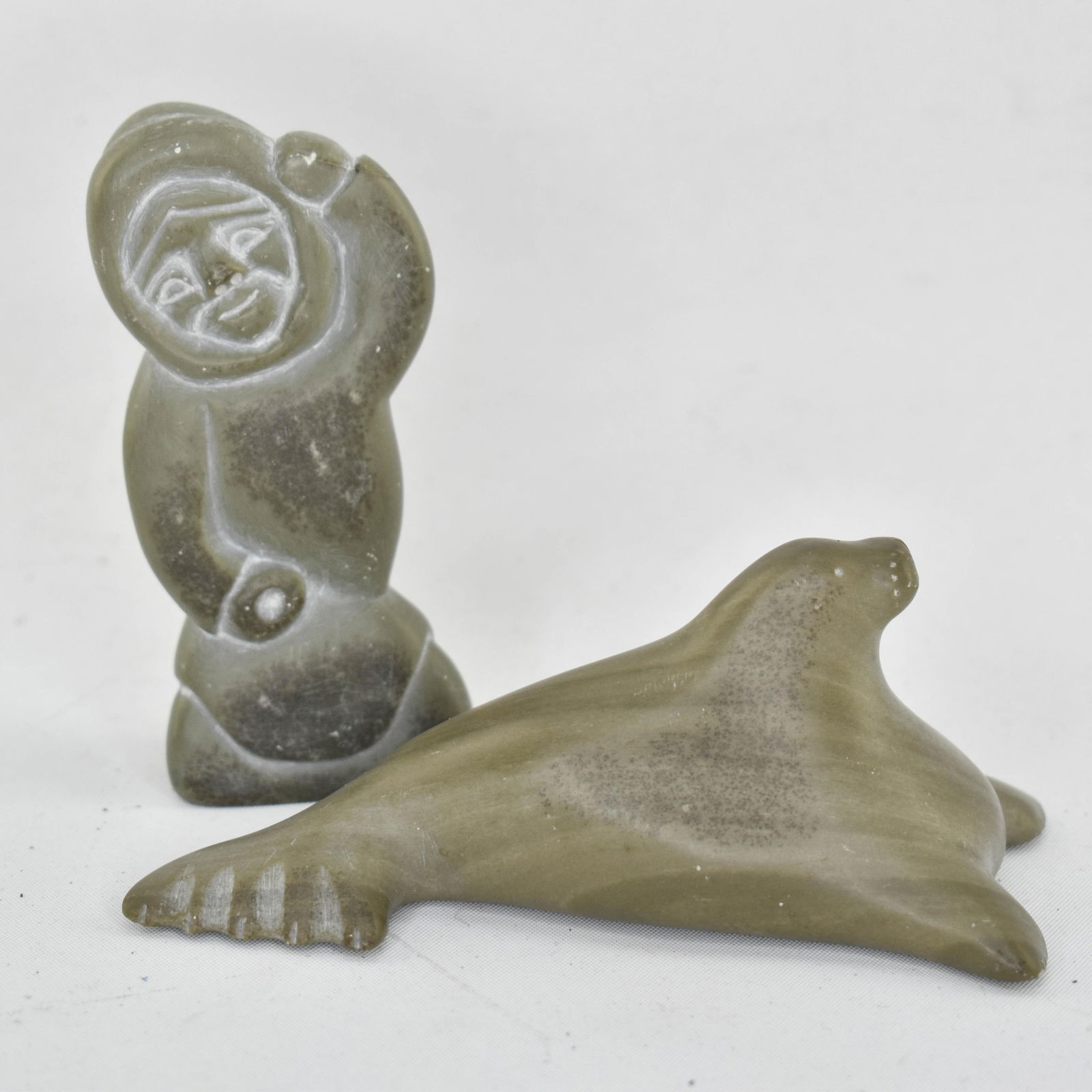2 Signed Inuit Carvings (1 of 7)