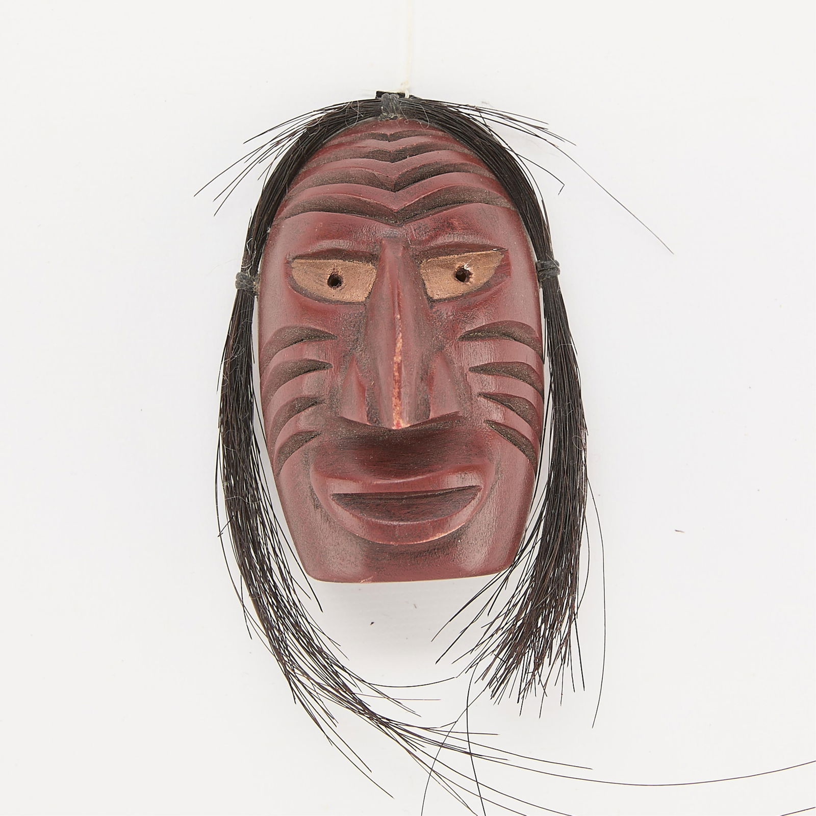 Native American Iroquois Mini Wooden False Face Mask (1 of 4)