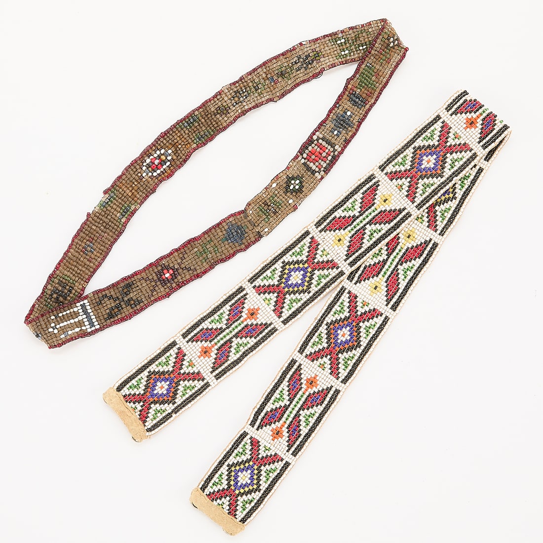 Grp 2 Native American Beadwork Items: Belts or Necklaces (1 of 4)