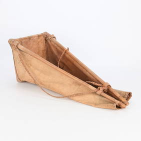 Plains Native American Hide Backpack Papoose Cradle (1 of 4)