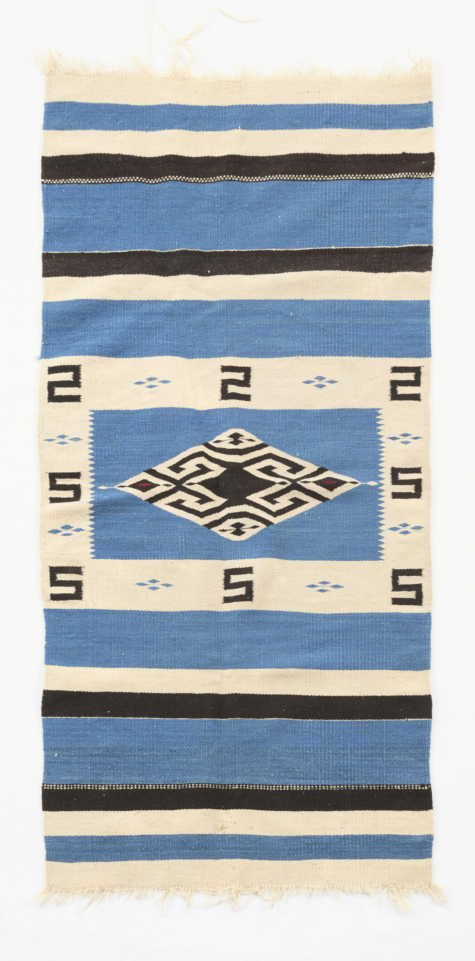 Small Blue Southwest Wool Rug (1 of 2)