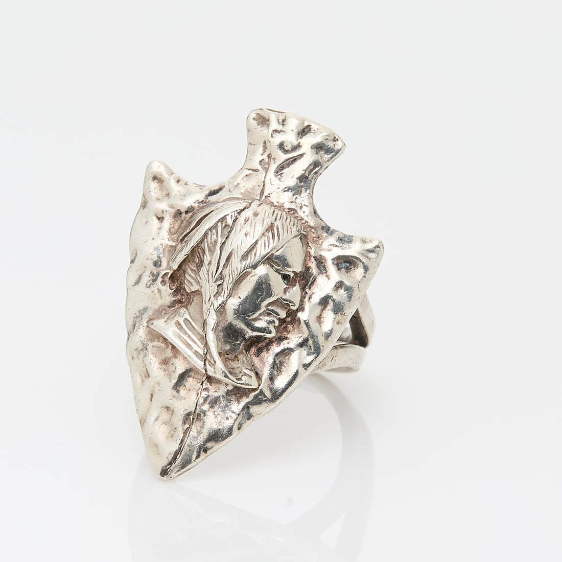 Sterling Silver Arrowhead Ring, Sz 7.5 (1 of 3)