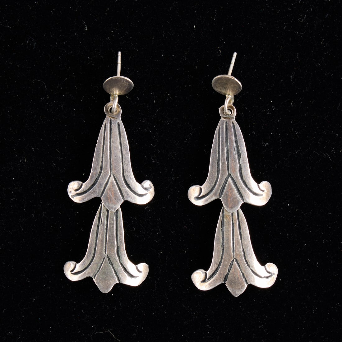 Mexican Sterling Silver Earrings (1 of 2)