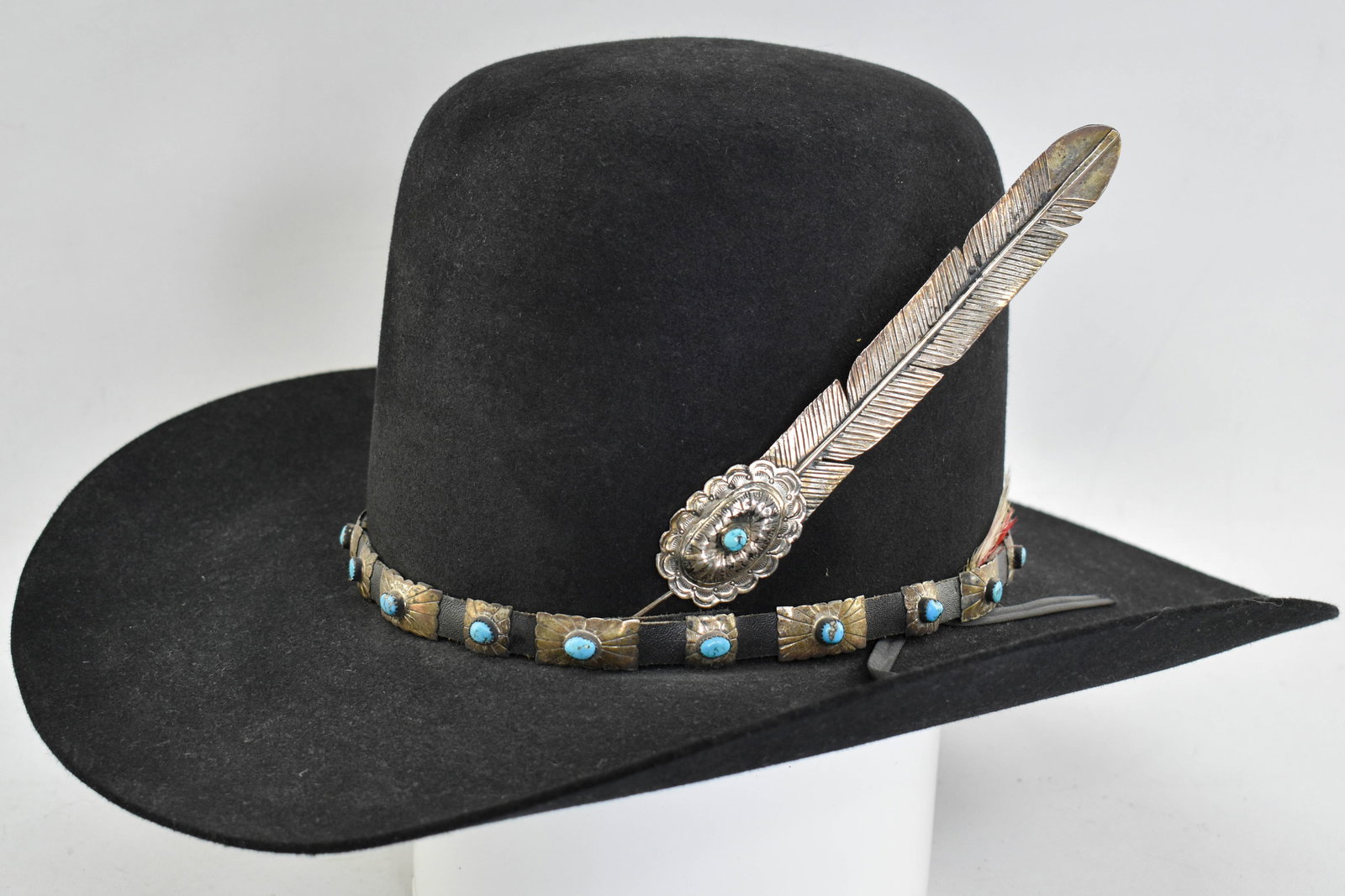 Bailey 4X Beaver Cowboy Hat with Silver & Turquoise Accessories (1 of 9)