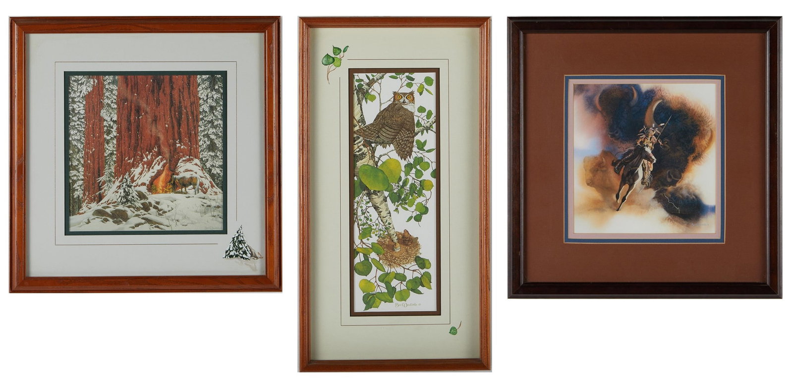 3 Framed Bev Doolittle Lithographs (1 of 12)