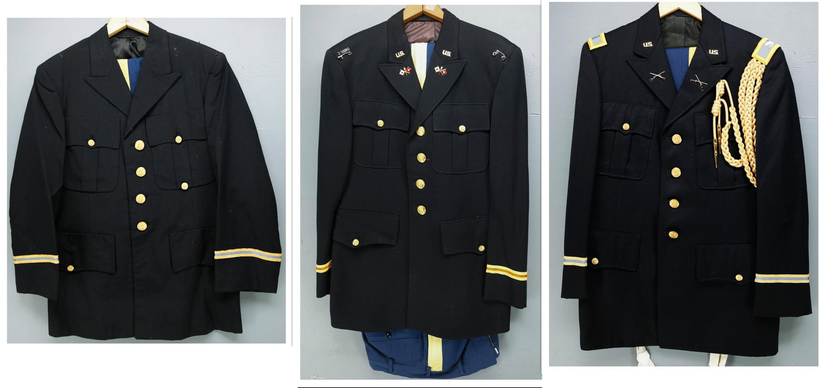 Three U.S. Army Blue Dress Uniforms (1 of 11)