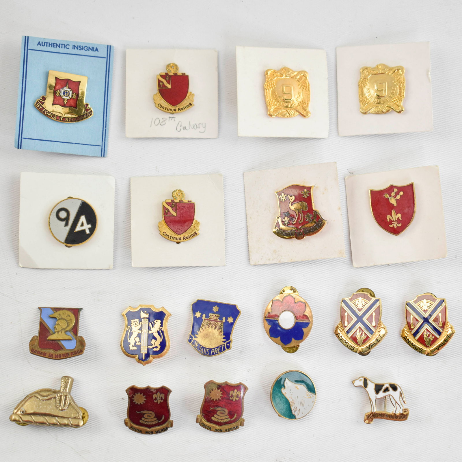 Vintage Military Unit Insignia Pins (1 of 7)