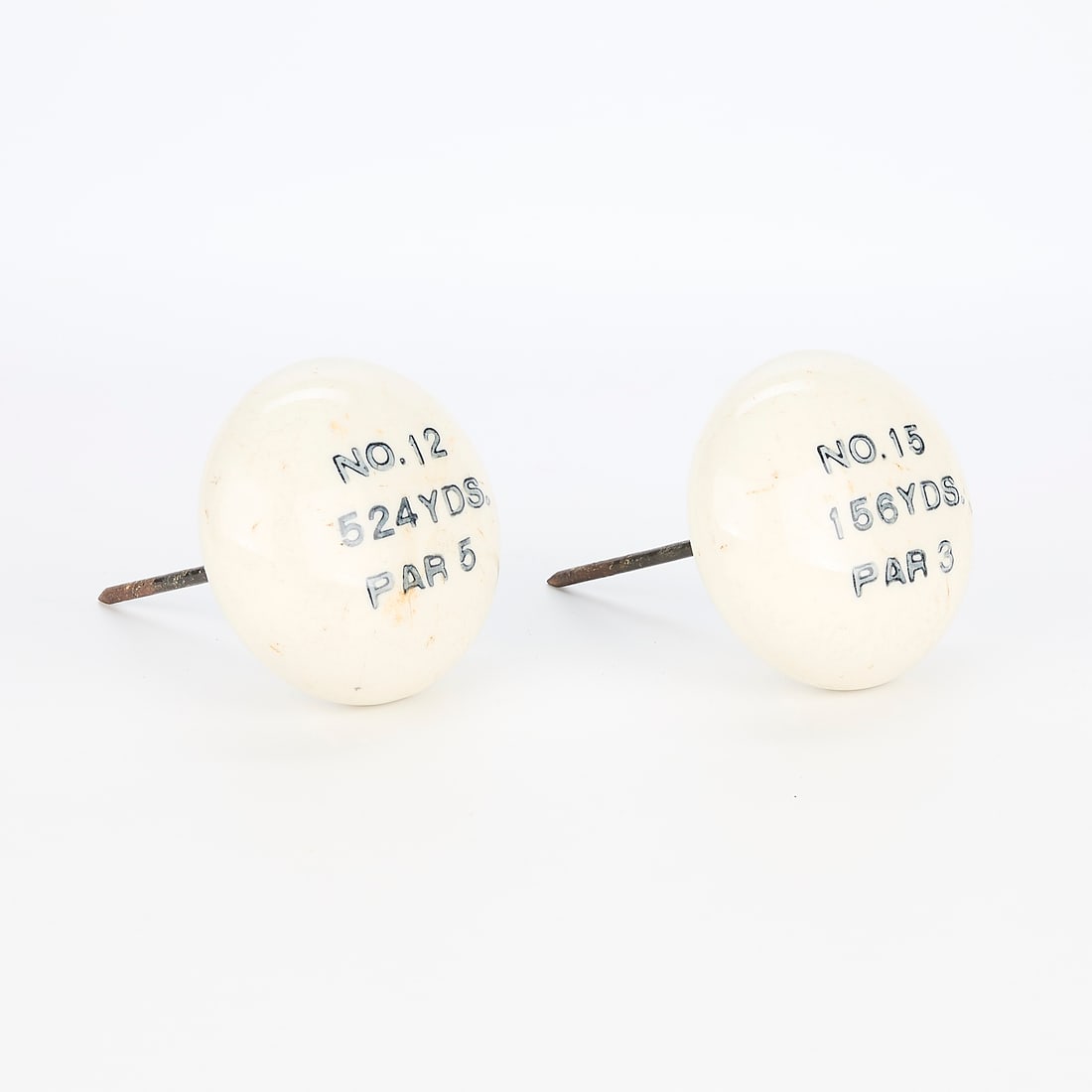 2 Vintage Porcelain Golf Tee Markers (1 of 4)