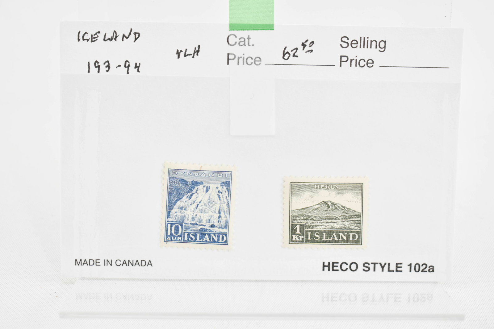 Stamp Collection - Iceland Scott #193 & #194 (1 of 2)