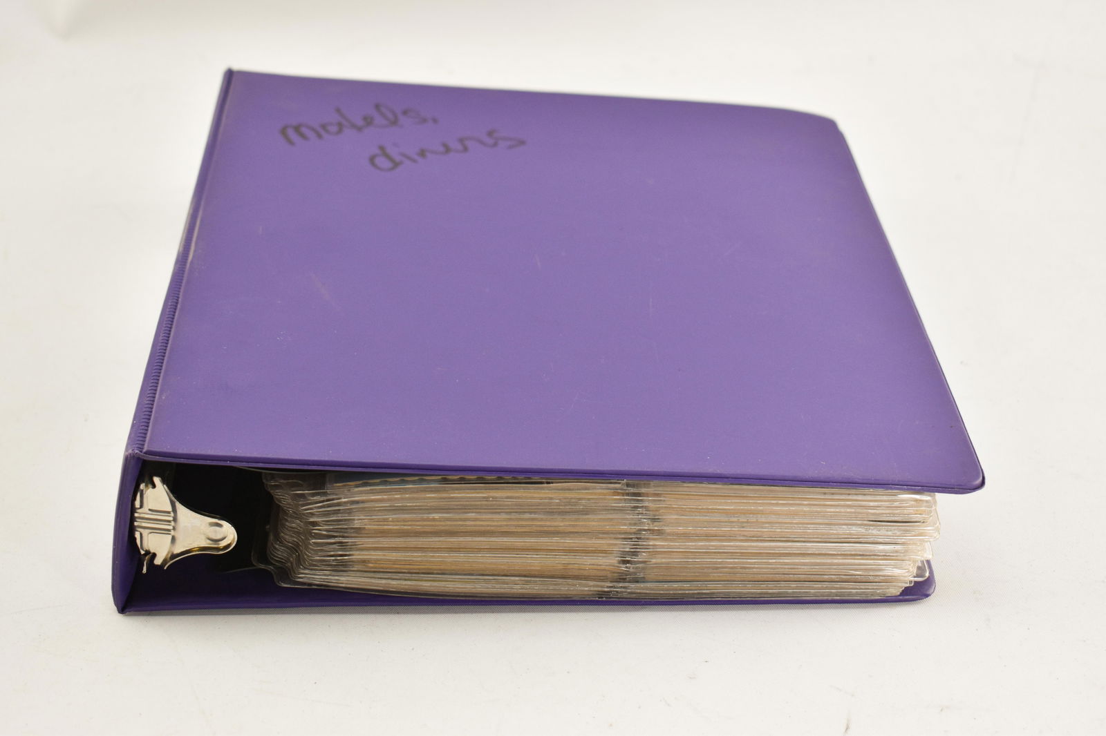 Postcard Collection - Motels, Diners, Restaurants, Gas Stations: Binder of postcards from private collection. Mix of used and unused postcards.