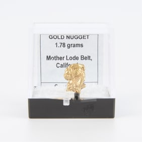 1.78g Gold Nugget from Mother Lode Belt, California