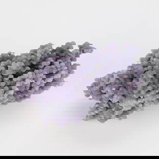 Natural Botryoidal Chalcedony Starlight Purple Grape Agate: Natural botryoidal chalcedony starlight purple grape agate.2.75"H x 3"W x 2"D