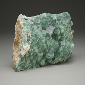 Green Fluorite Crystal Cluster